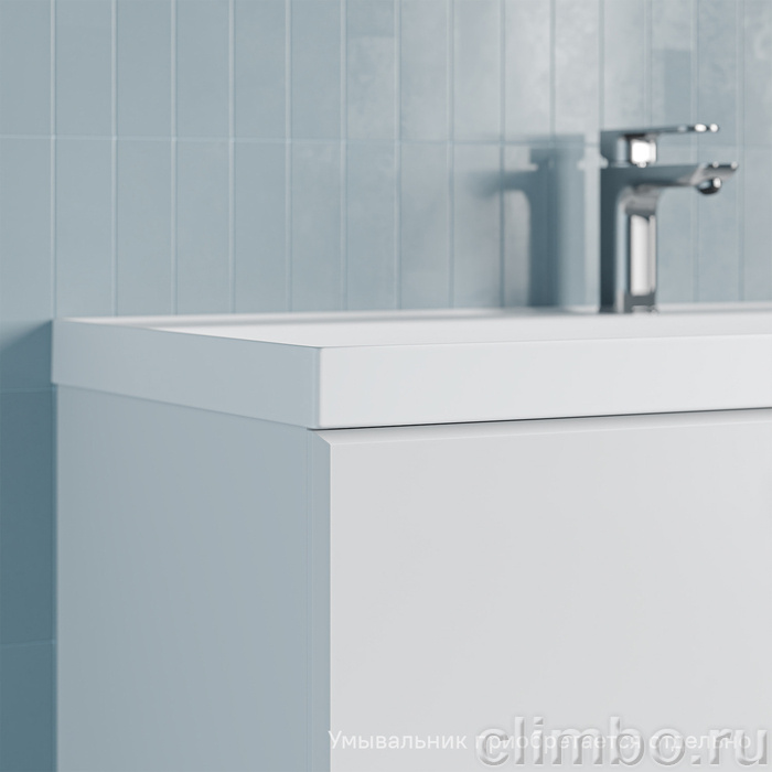 Тумба подвесная, 100 см, белый, Слайд Икс (Slide X), IDDIS, SLX10W0i95 подходит умыв. 4511000i28 — фото, детали конструкции