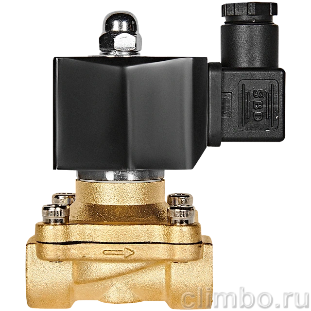 Клапан соленоидный (электромагнитный) STOUT прямого действия НЗ 220В G1/2 — фото, детали конструкции