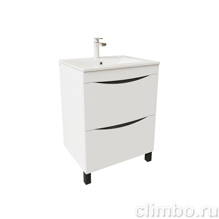 Тумба напольная, белая, 60 см, Cloud, IDDIS, CLO60WFi95. Подходит ум. 0136000i28 — фото товара