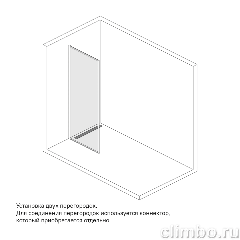Душевая перегородка Walk In, черный 100x195, Slide, IDDIS, SLI8BS1i23 — фото товара