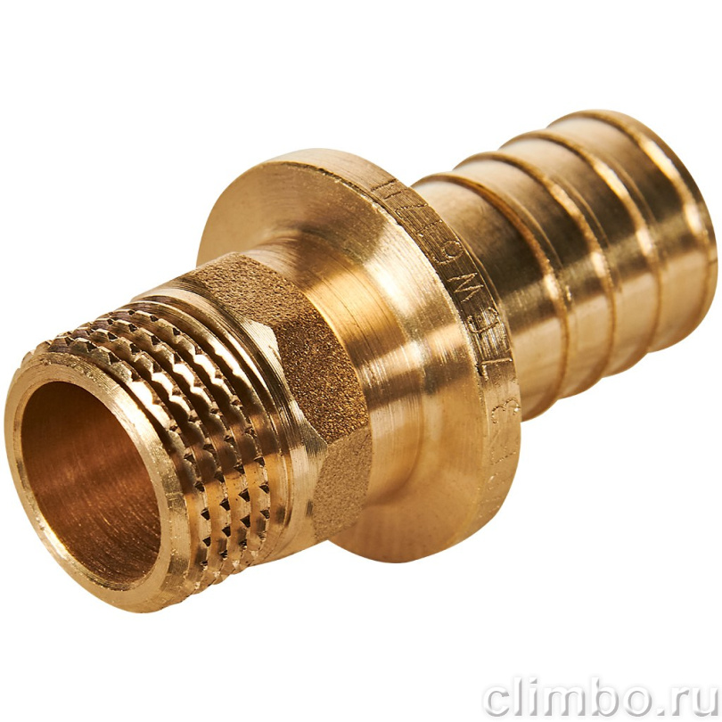 Переходник с наружной резьбой ROMMER 25xG 1/2 для труб из сшитого полиэтилена аксиальный — фото, детали конструкции