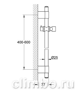 Душевая штанга GROHE Rainshower neutral 600 мм, 28797000 — фото товара