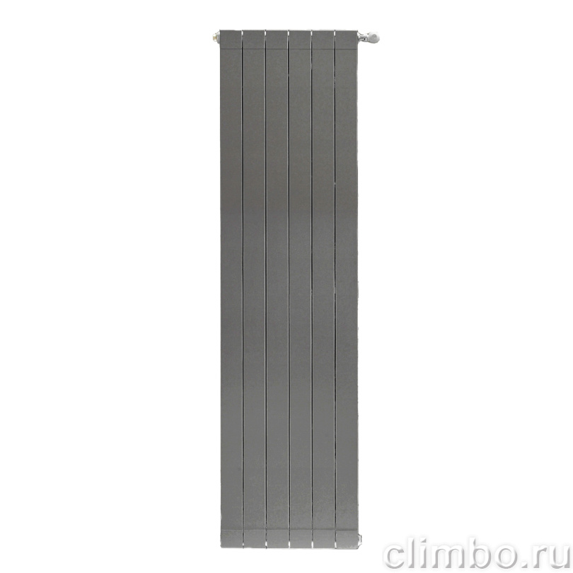 Радиатор алюминиевый STOUT Oscar 1800 5 секции боковое подключение (черный) — фото товара