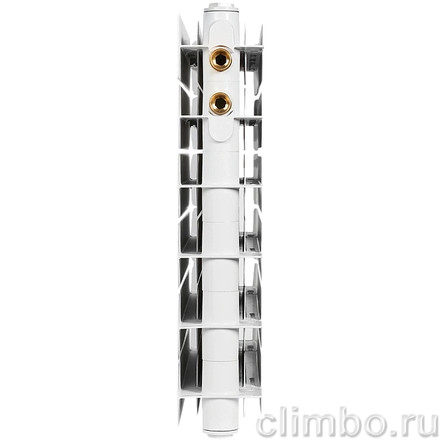 Радиатор биметаллический STOUT TITAN VENTIL 500 14 секций нижнее правое подключение — фото, детали конструкции