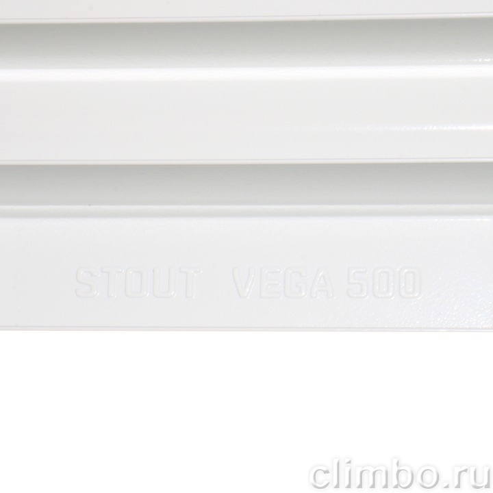 STOUT VEGA 500 10 секций радиатор алюминиевый боковое подключение — фото товара