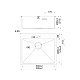 Мойка, нерж. сталь, графит, 590*510, Хейз (Haze), IDDIS, HAZ59GMi77 — фото, детали конструкции
