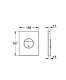 Панель смыва для унитаза GROHE Nova Cosmopolitan (3 режима смыва), 38765SH0 — фото товара