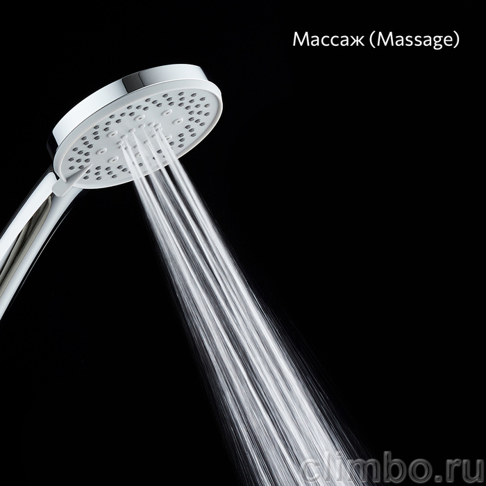Лейка для душа, 5F, хром глянцевый, Эссеншл (Essential), Milardo, ESS5F10M18 — фото, детали конструкции