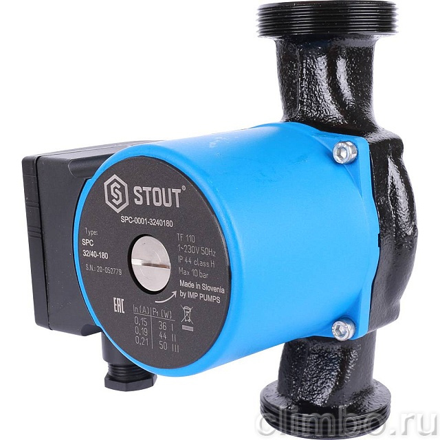Насос циркуляционный STOUT 32/40-180 — фото, детали конструкции