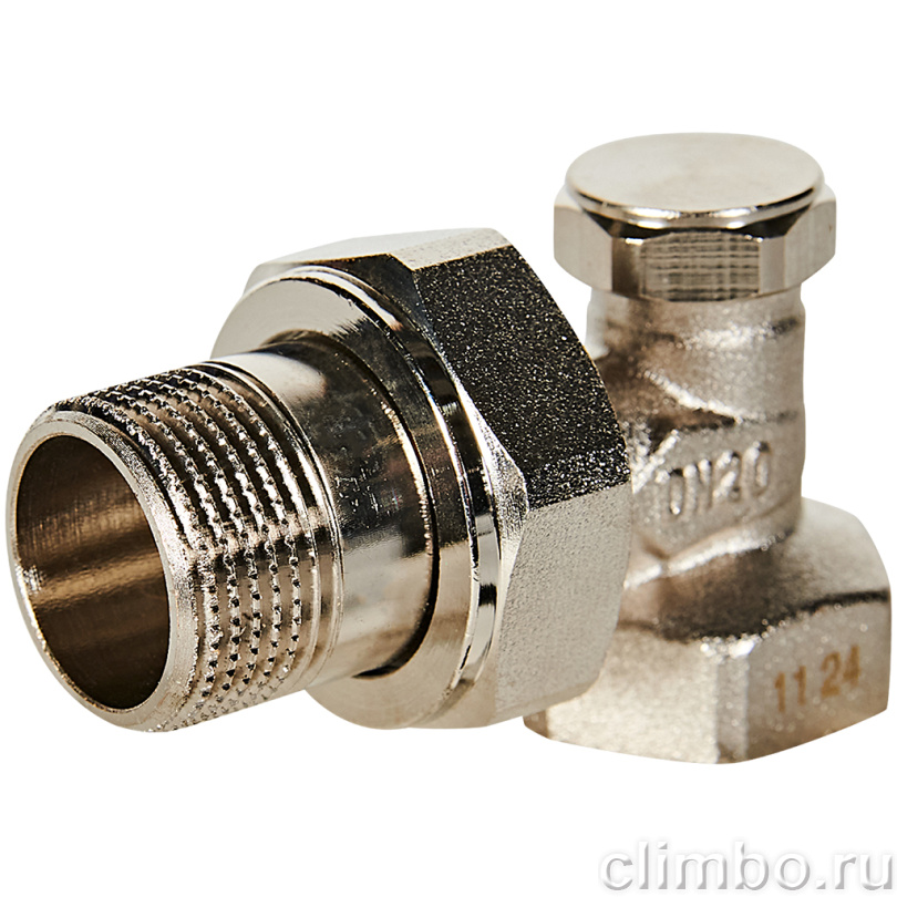 Клапан запорно-балансировочный ROMMER RVL-0002-100020 угловой 3/4 — фото, детали конструкции