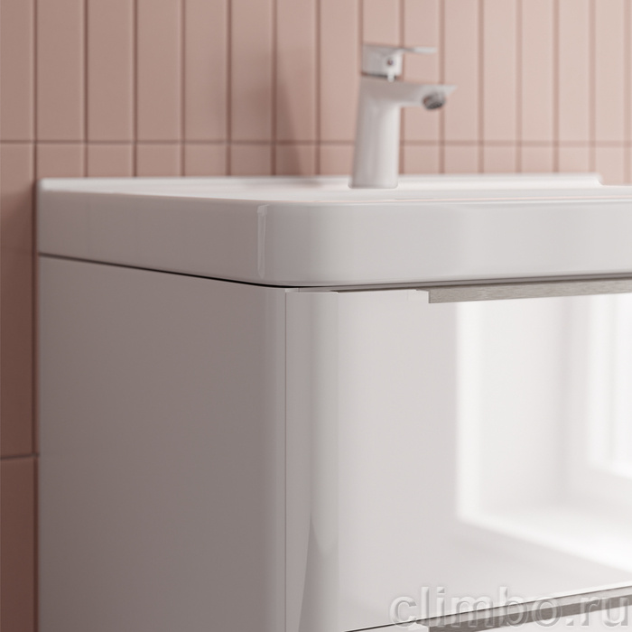 Тумба с умывальником, подвесная, 70 см, белый, Клауд Икс (Cloud X), IDDIS, CLX70W0i95K подходит умыв. 0177000i28 — фото, детали конструкции