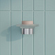 Мыльница, нержавеющая сталь, Петит (Petite), хром матовый, IDDIS, PETSSSGi42 — фото, детали конструкции