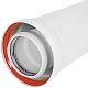 Удлинитель дымохода конденсационный коаксиальный ROMMER D80(п-м)/125(м-п), L1000 — фото, детали конструкции