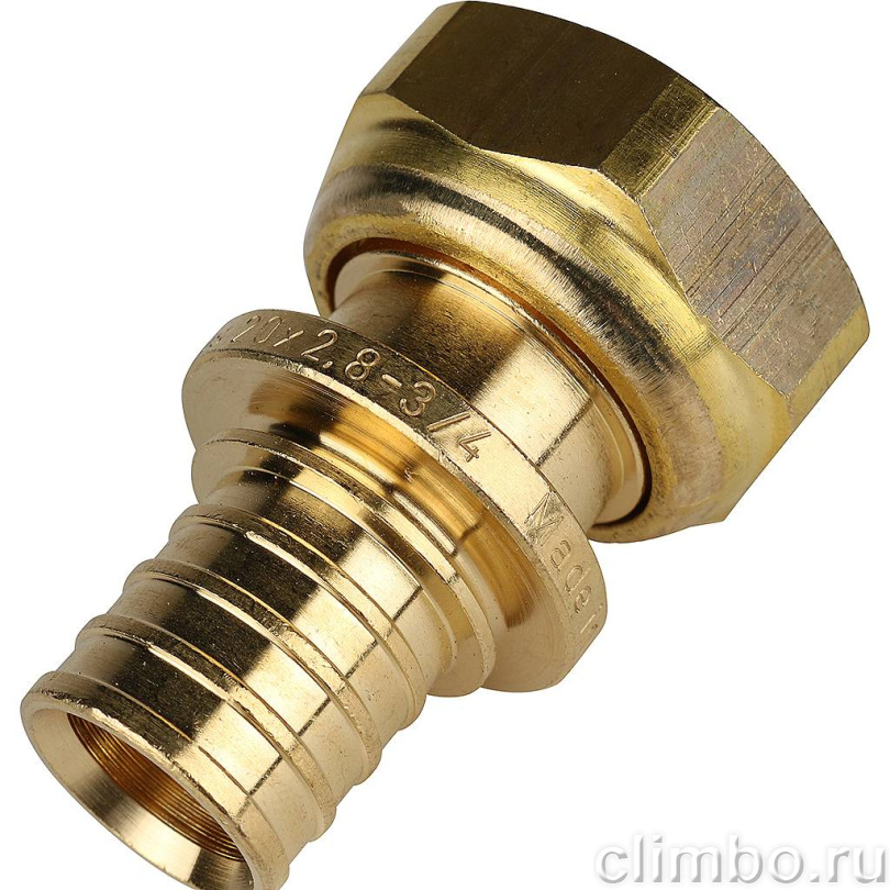 Переходник с накидной гайкой STOUT 20xG 3/4" — фото товара