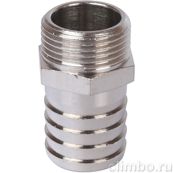 STOUT Штуцер НР никелированный 1/2"x18 — фото товара