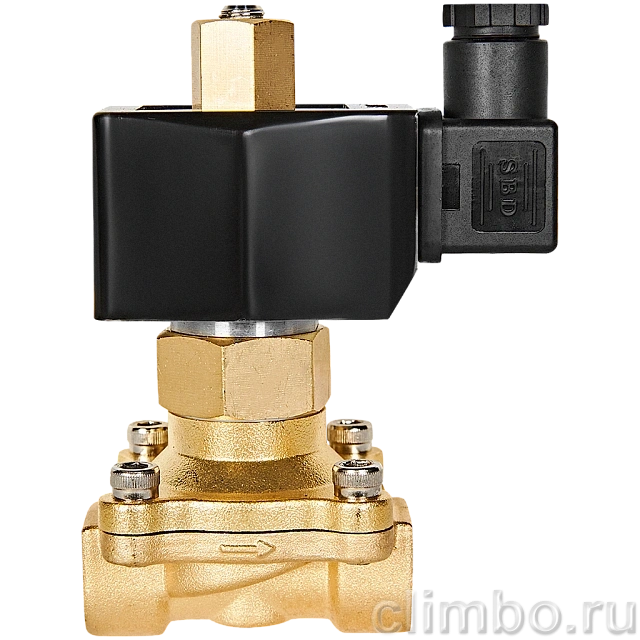 Клапан соленоидный (электромагнитный) STOUT прямого действия НО 24В G1/2 — фото, детали конструкции