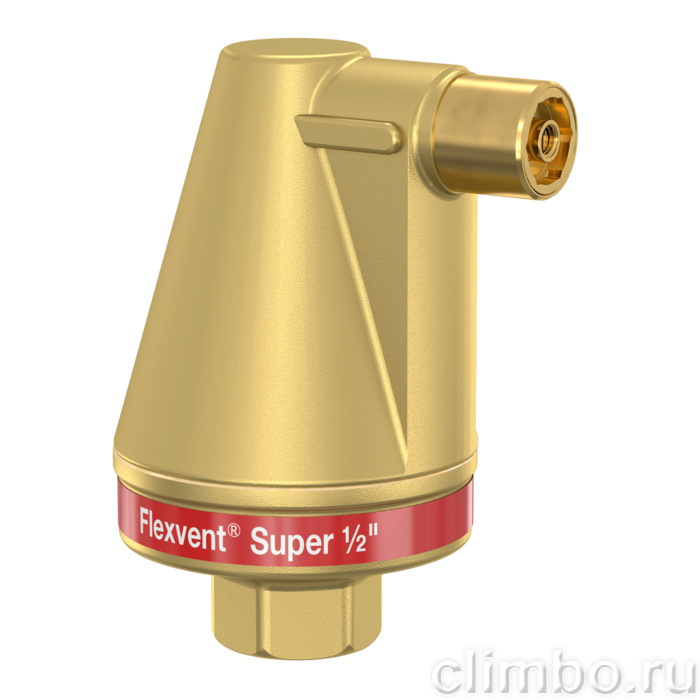 Автоматический воздухоотводчик Flamco Flexvent Super 1/2 — фото, детали конструкции