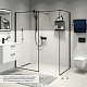 Душевая перегородка Walk In, черный 90x195, Slide, IDDIS, SLI8BS9i23 — фото товара