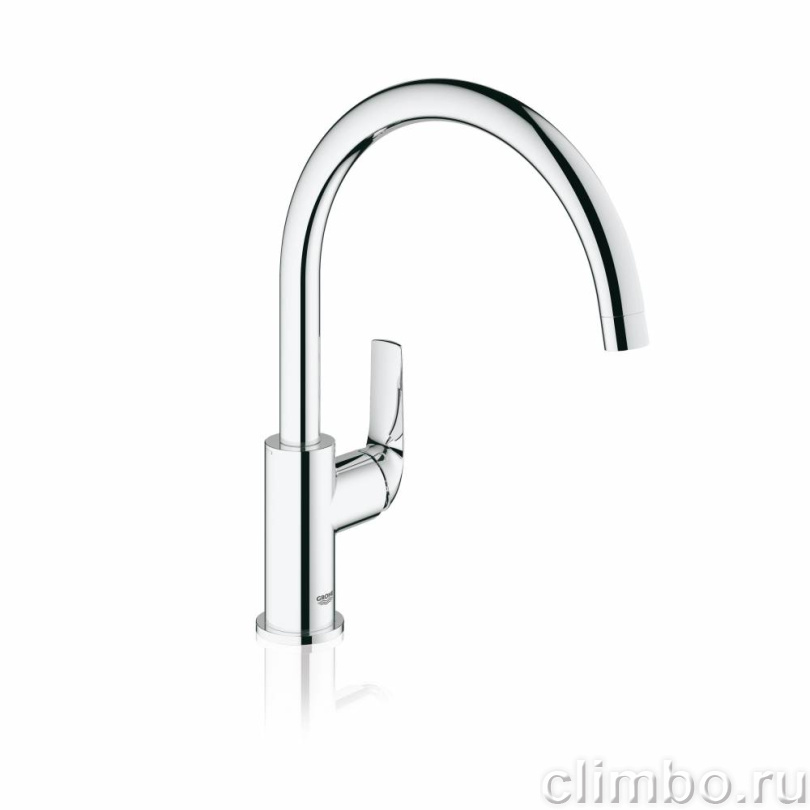Смеситель для кухни GROHE BauCurve, высокий излив, хром (31231000) — фото товара