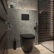 Клавиша смыва, универсальная, чёрная, Unisteel, 001, IDDIS — фото товара