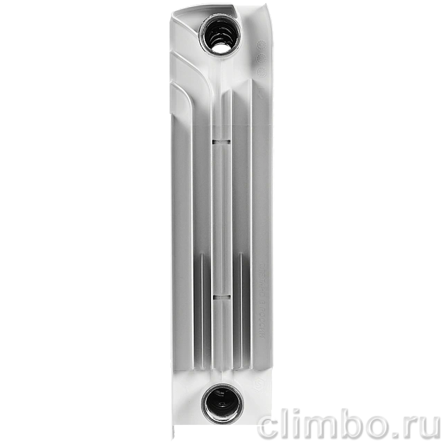 Радиатор биметаллический STOUT TITAN 350 6 секций боковое подключение (белый RAL 9016) — фото, детали конструкции