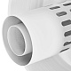 RCA-6010-700334 ROMMER Оголовок с ветрозащитой традиционный D60(п)/100(п) (алюминий) БЕЛЫЙ однонаправл. — фото, детали конструкции