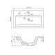 Тумба с умывальником напольная 70 см белая New Custo IDDIS — фото товара