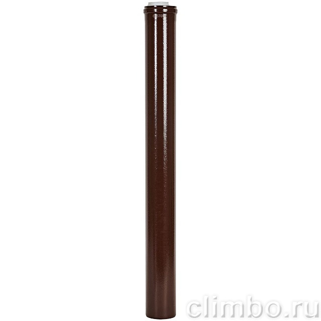 STOUT SCR-8610-701000 STOUT Удлинитель дымохода конденсац. коакс. D60(п-м)/100(п-м), L1000, КОРИЧНЕВЫЙ — фото, детали конструкции
