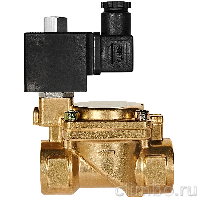 Клапан соленоидный (электромагнитный) STOUT непрямого (пилотного) действия НО 220В G1 — фото, детали конструкции