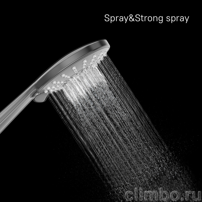 Лейка для душа, черная матовая, 5F, Ideal Spa, Milardo — фото товара