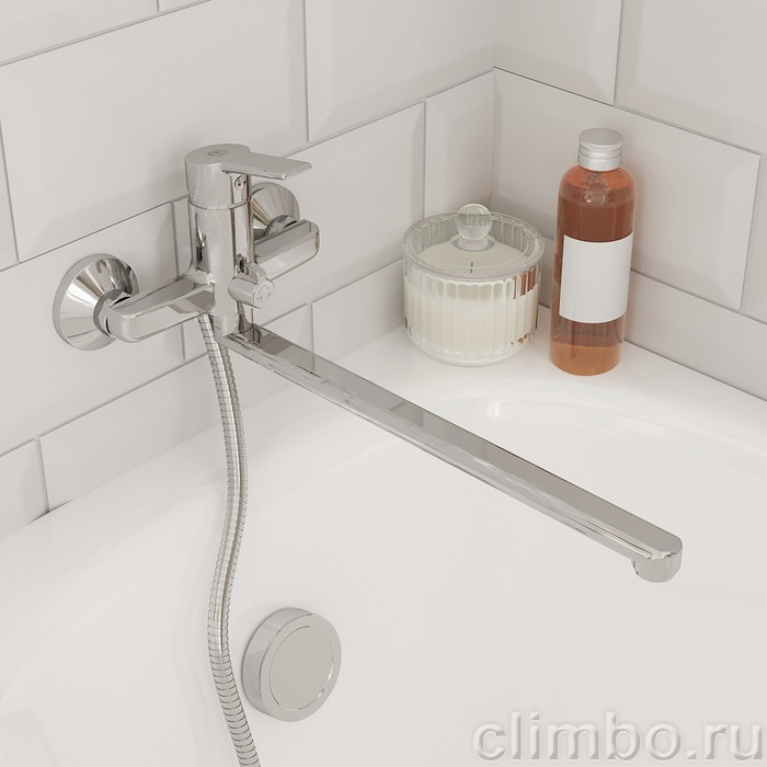 Смеситель для ванны с длинным изливом, Stripe, Milardo, STRSB02M10 — фото товара