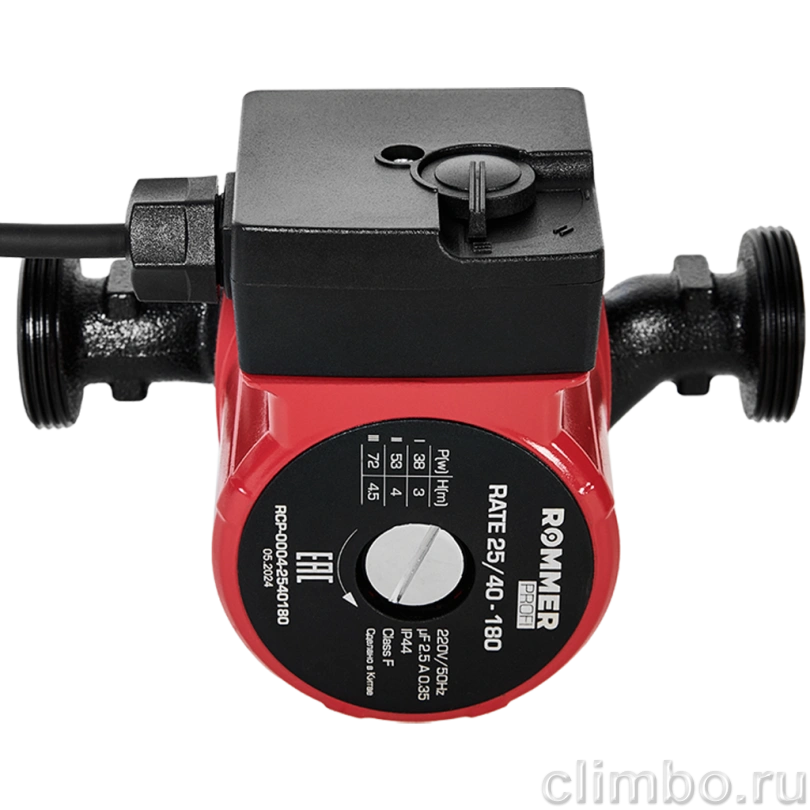 Циркуляционный насос ROMMER Profi 25/40-180 — фото, детали конструкции