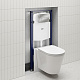 Комплект 3в1: подвесной унитаз, инсталляция и клавиша смыва хром, Калипсо Кью (Calipso Q), IDDIS, CAQPO1GCi73 — фото, детали конструкции